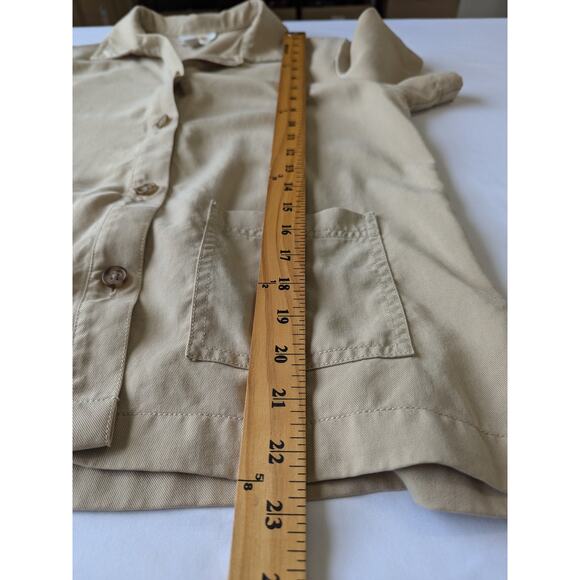 Talbots Maxi Dress W/ Matching Jacket Womens Size 8 Lyocell Beige Minimalist VTG - Picture 11 of 11